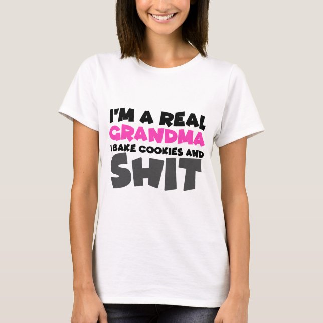 Lättfiliga mormgåvor för Superskoj mormödrar T Shirt (Framsida)