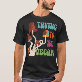Lättfiliga Vegans, 70-talets För manar för vegetar T Shirt