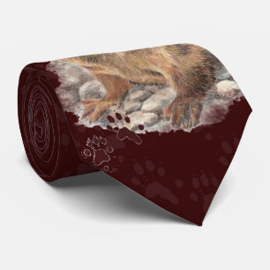 Lättfloden Otter & Footprint, Tracks Neck Tie Slips