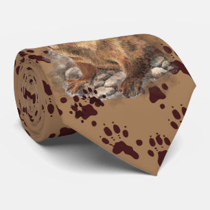 Lättfloden Otter & Footprint, Tracks Neck Tie Slips