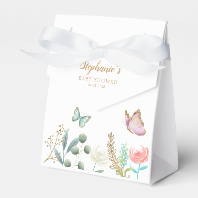 Lättflygande babystövel för fjäril presentaskar (Framsidan Sidan)