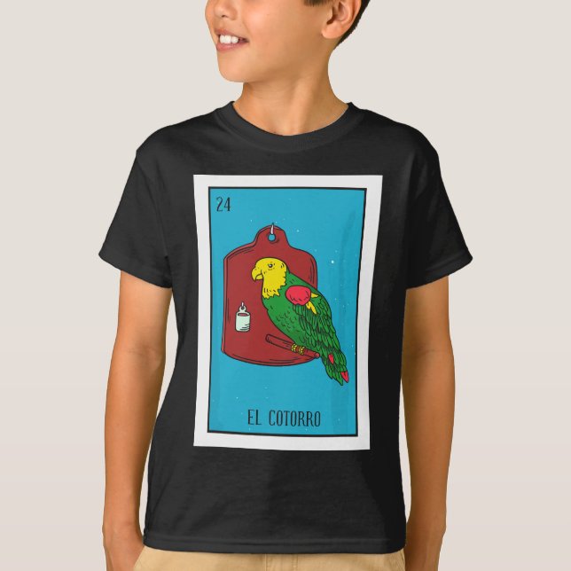 Lättförsäkringskortet El Cotorro ger ett mexikansk T Shirt (Framsida)