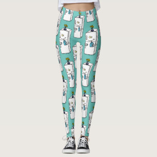 Lättförstådd illustration av tecknaden i kylskåp leggings