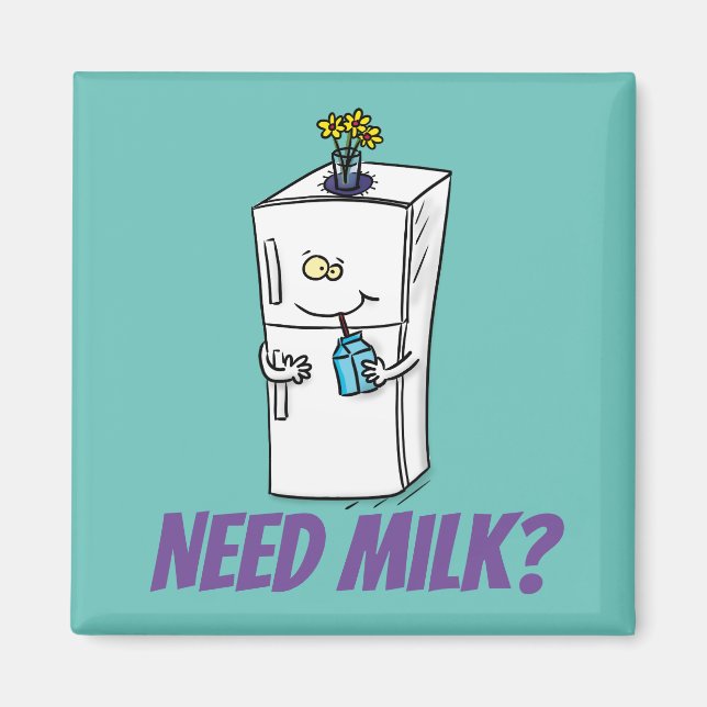 Lättförstådd illustration av tecknaden i kylskåp magnet (Framsidan)