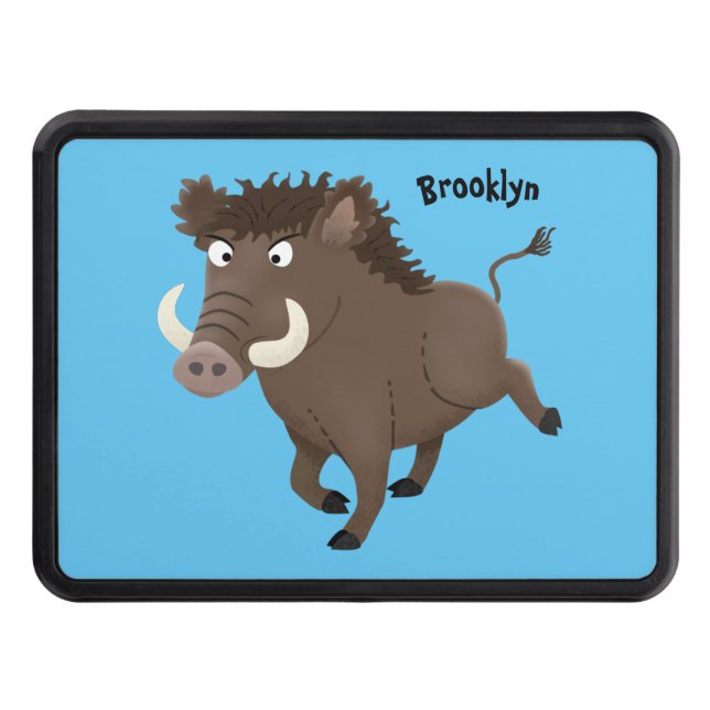 Lättförståelig illustration av tecknaden för vild  dragkroksskydd (Framsidan)