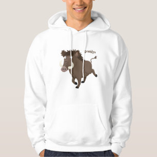 Lättförståelig illustration av tecknaden för vild  hoodie