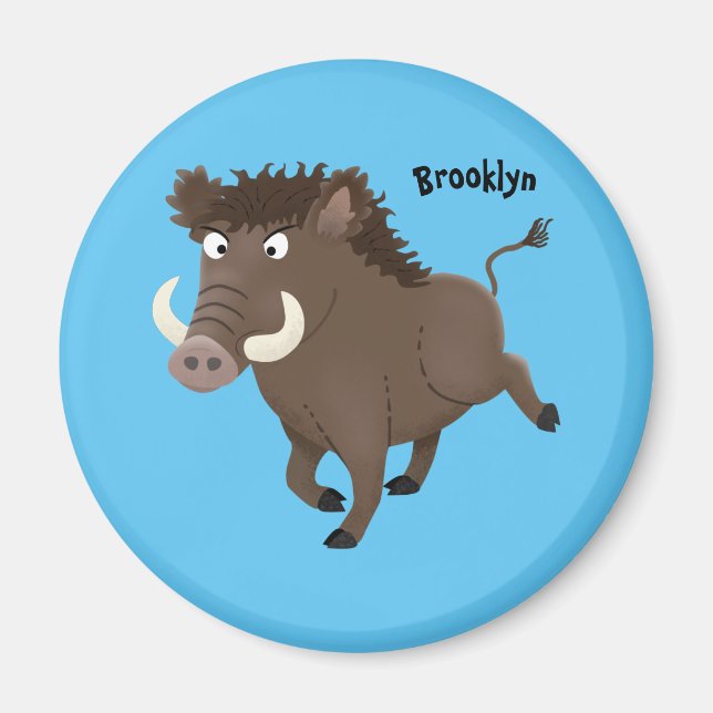 Lättförståelig illustration av tecknaden för vild  magnet (Framsidan)