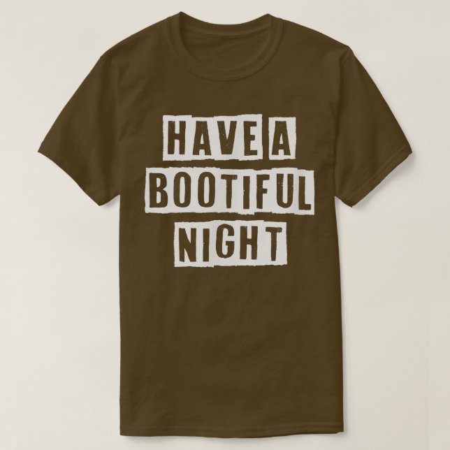 Lättfunn Coola Sarkastic har en bootiv natt T Shirt (Design framsida)