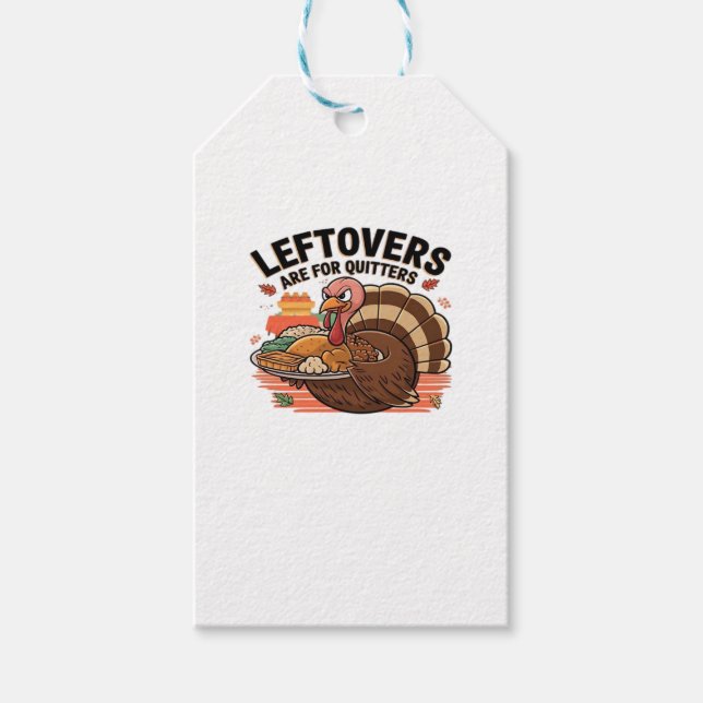 Lättfunn Thanksgiving - Leftovers är till för kvit Presentetikett (Framsidan)