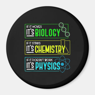 Lättfunna biologiska kemi fysik Science Nerd Magnet
