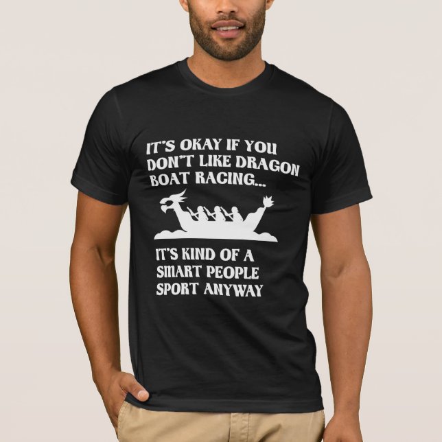 Lättfunna Boat Tävla Humor T Shirt (Framsida)