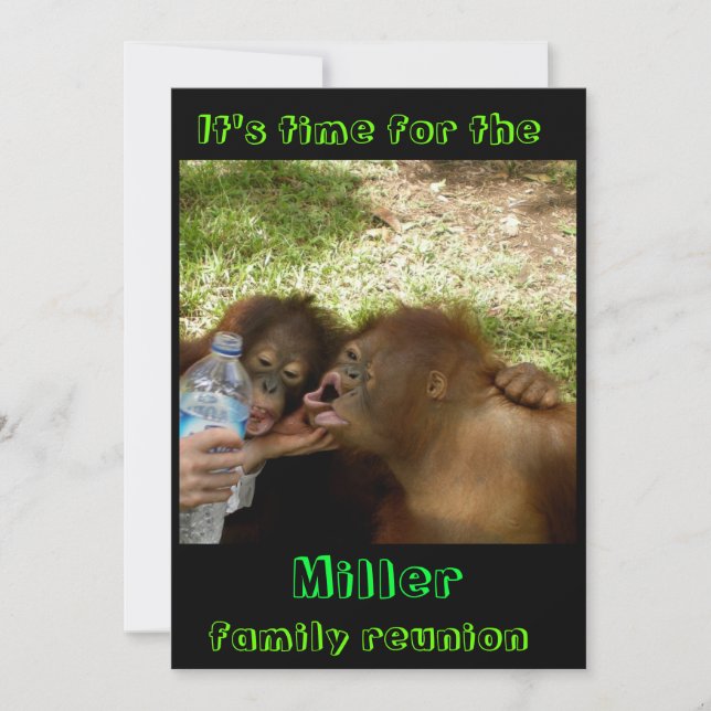 Lättfunna Bra Times familjeåterförening Inbjudningar (Framsida)