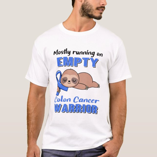 Lättfunna Colon Cancer Awareness-presentationer T Shirt (Framsida)