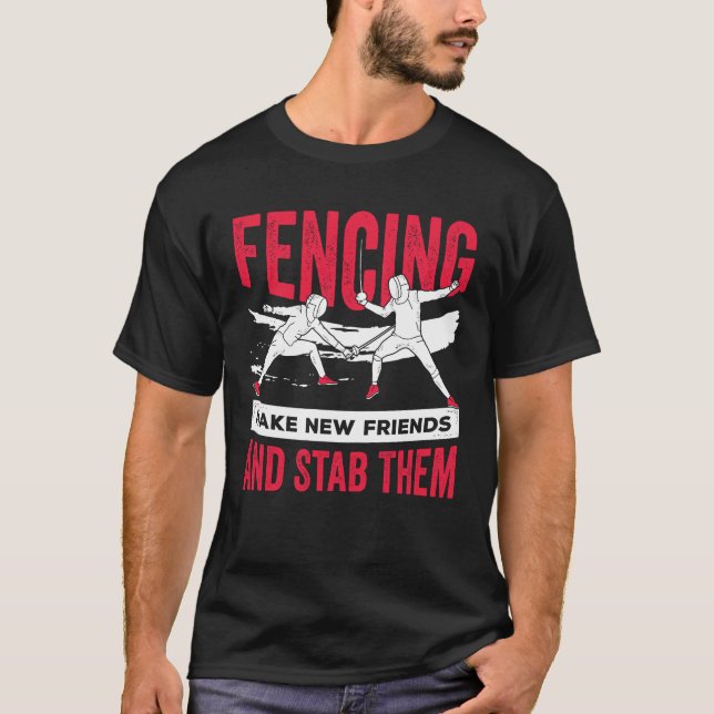 Lättfunna Fencer Gift T Shirt (Framsida)