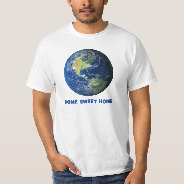 Lättfunna hemsöta jordplaneten t shirt (Framsida)