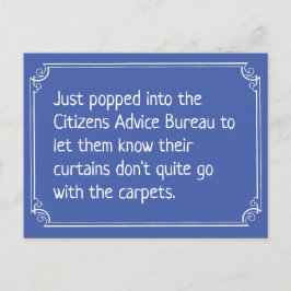 Lättfunna medborgarrådgivningsbyrån Joke Vykort