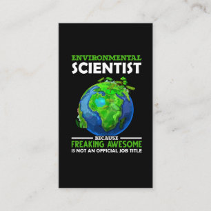 Lättfunna miljövetenskapsmannen Earth Science Hu Visitkort