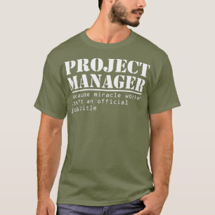 Lättfunna projektledarens titelpresentatör för che t shirt