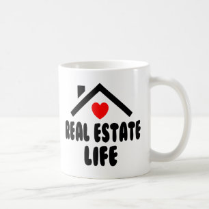 Lättfunna Realtor Gift med Real Gods House Broker Kaffemugg