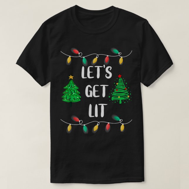 Lättfunna sätt att få Ljus på julen T Shirt (Design framsida)