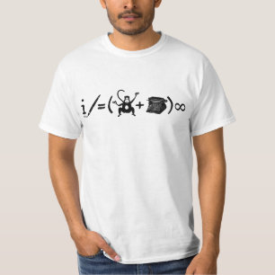Lättfunna skrivprogramsformatorekvation tee shirt