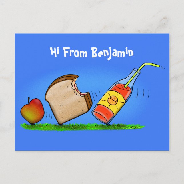 Lättfunna tecknader vykort (Framsida)