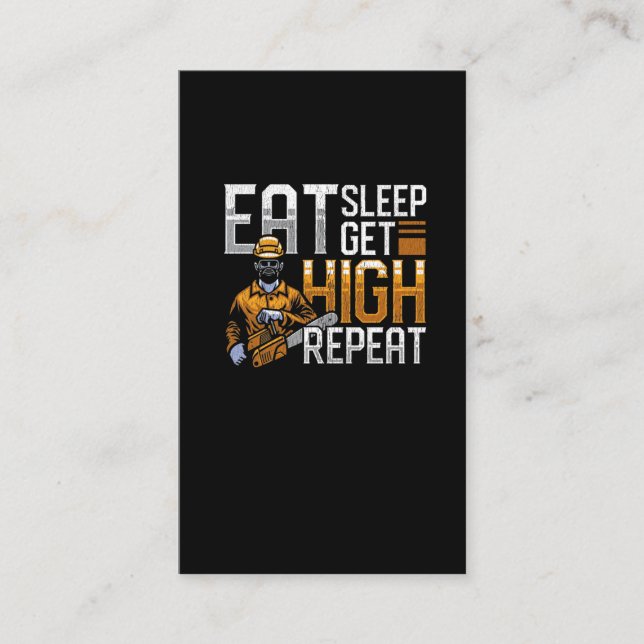 Lättfunna träarbetare, citat Forest Arborist Humor Visitkort (Framsida)