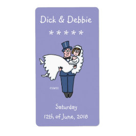 Lättfunna Vin-etiketter för Bröllop 2" x 3,75" Fraktsedel