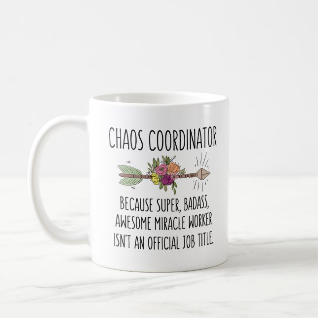Lättfunne Chaos-koordinator Gift Idea Mugg-kaffe K Kaffemugg (Vänster)