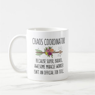 Lättfunne Chaos-koordinator Gift Idea Mugg-kaffe  Kaffemugg