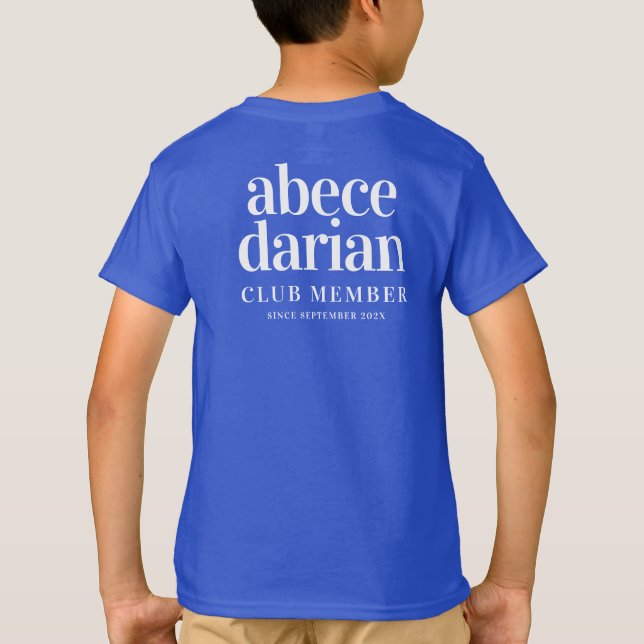Lättfunne Klubb från abecedariska ... T Shirt (Baksida)