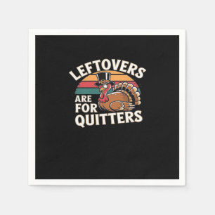 Lättfunnen Thanksgiving Turkiet Design - "Leftover Pappersservett