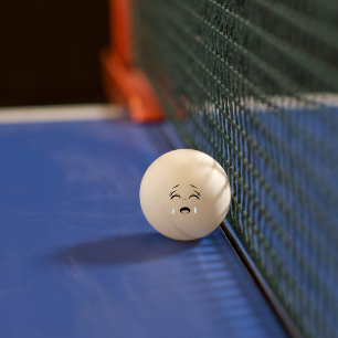 Lättfunnigt Gråtande Ansikte Ping Pong Boll