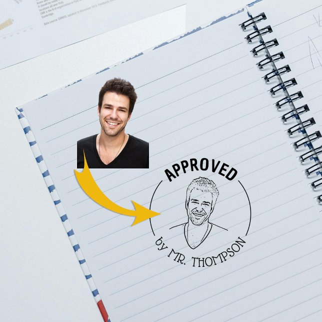 Lättfunny Anpassningsbar Photo Teacher Classroom g Stämpel (Skapare uppladdad)