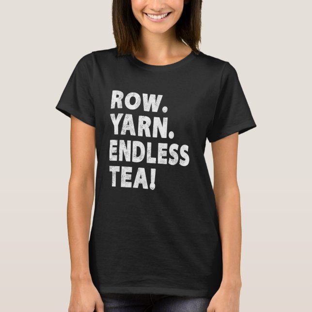 Lättfunny brittisk Rwing Shirt Rower Black Tea Äls T Shirt (Framsida)