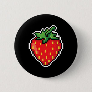 Lättfunny Easy Halloween Costume Pixel Strawberry  Knapp