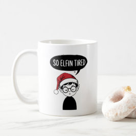 Lättfunny ELF-lagerbastare på julafton Kaffemugg