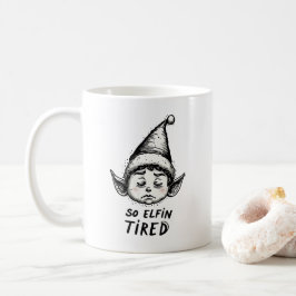 Lättfunny ELF-lagerbastare på julafton Kaffemugg