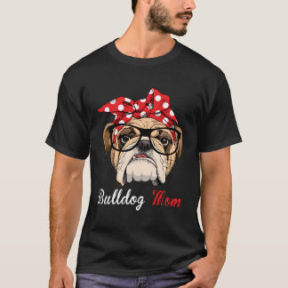 Lättfunny Engelsk bulldog Mamma For Bulldog Älskar T Shirt