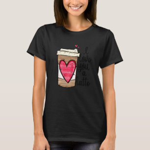 Lättfunny Espresso Cute Coffee Heart I Kärlek You T Shirt