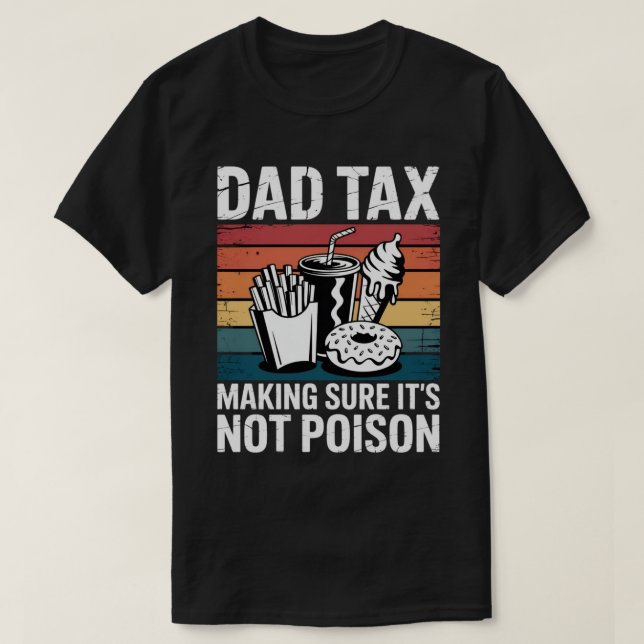 Lättfunny Fast Food Poison Tester Gift | Retro Pap T Shirt (Design framsida)