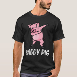 Lättfunny Gris Design För manar Pappa Piglet Hog P T Shirt