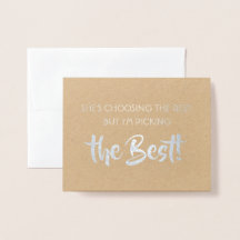 Lättfunny Groomsman Frieri - Den bästa