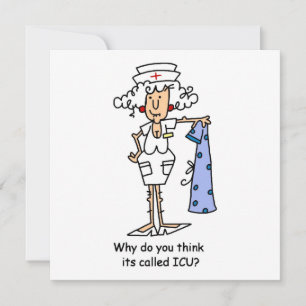 Lättfunny ICU Nurse T-shirts och presenter