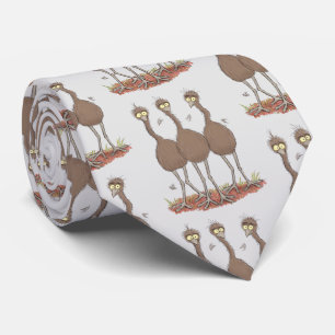 Lättfunny illustration av australisk emu trio-teck slips