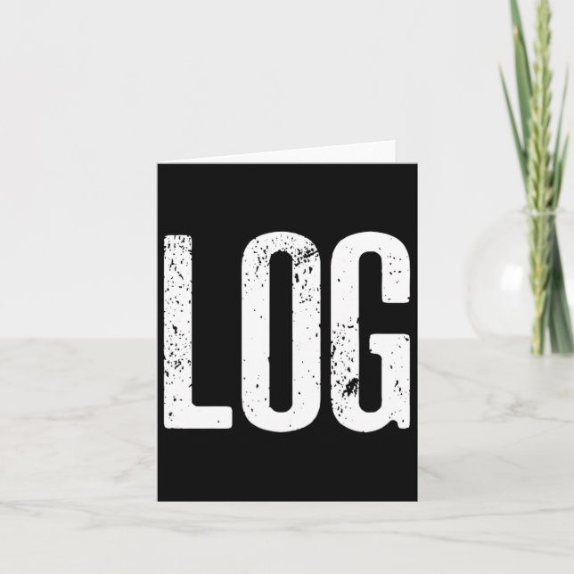 Lättfunny logg Halloween Beaver-loggnota Kort (Framsida)