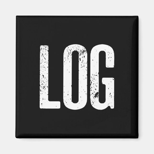 Lättfunny logg Halloween Beaver-loggnota Magnet (Framsidan)