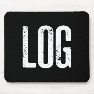 Lättfunny logg Halloween Beaver-loggnota Musmatta