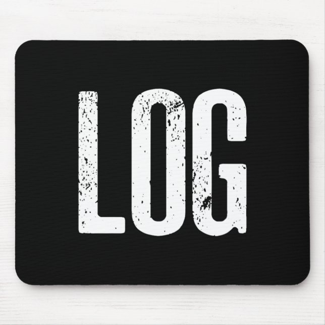 Lättfunny logg Halloween Beaver-loggnota Musmatta (Framsidan)