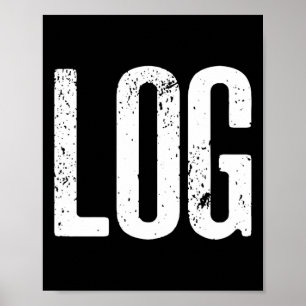 Lättfunny logg Halloween Beaver-loggnota Poster